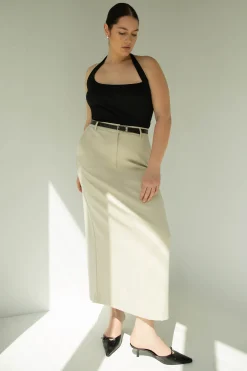 MAXI SUITING SKIRT