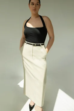 MAXI SUITING SKIRT
