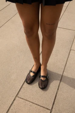 MESH BALLET FLATS