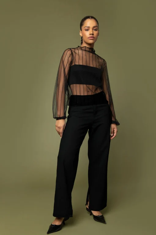 MESH BLOUSE