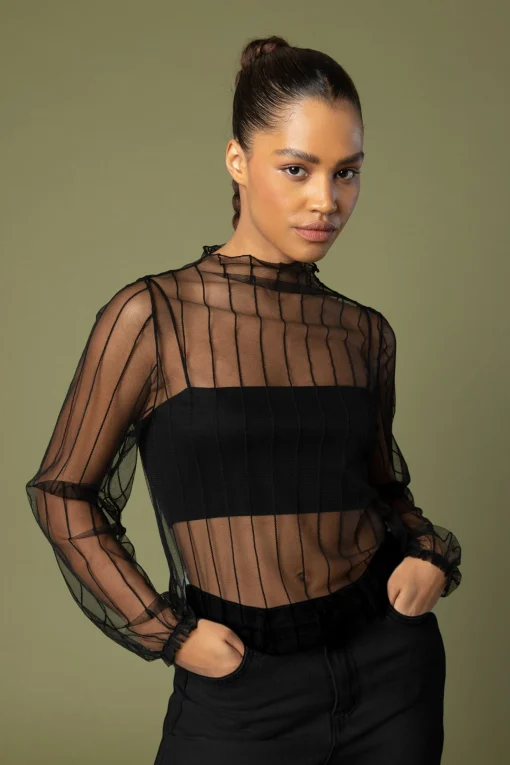 MESH BLOUSE