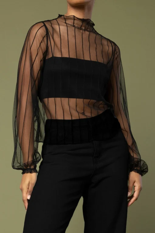 MESH BLOUSE