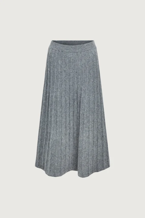 MIDI KNIT SWEATER SKIRT