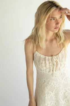 MIDI LACE DRESS