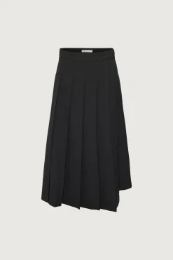 MIDI PLEATED ASYMMETRICAL SKIRT