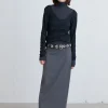 MIDI SUITING SKIRT