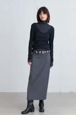 MIDI SUITING SKIRT