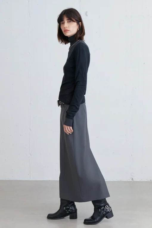 MIDI SUITING SKIRT