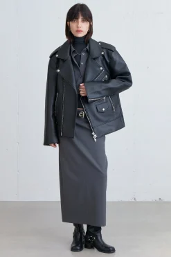 MIDI SUITING SKIRT
