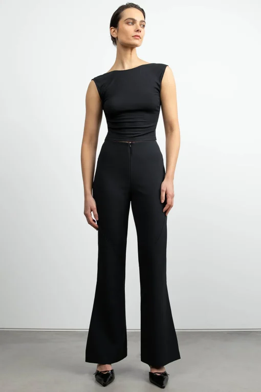 MID-RISE FLARED PANT