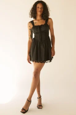 MINI DRESS WITH LACE