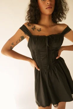 MINI DRESS WITH LACE