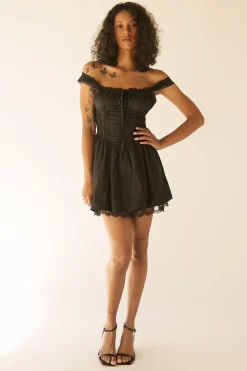 MINI DRESS WITH LACE