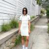 MINI KNIT COLLARED DRESS