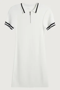 MINI KNIT COLLARED DRESS