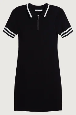 MINI KNIT COLLARED DRESS