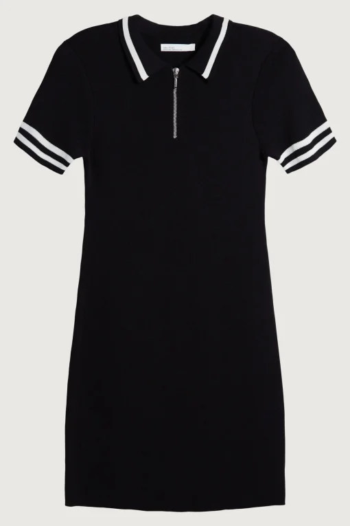 MINI KNIT COLLARED DRESS