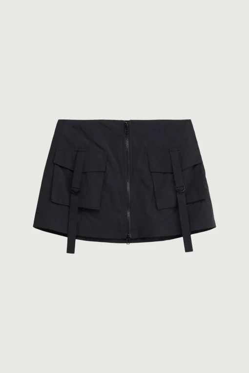 MINI NYLON CARGO SKIRT
