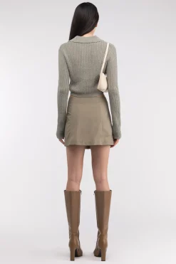 MINI NYLON CARGO SKIRT