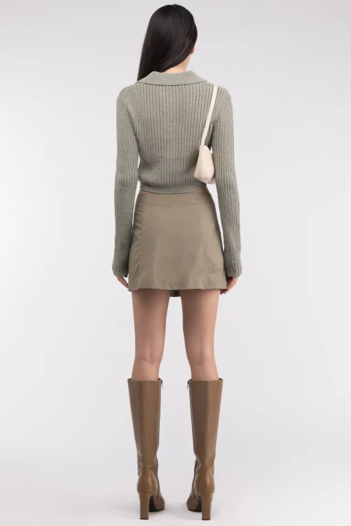 MINI NYLON CARGO SKIRT