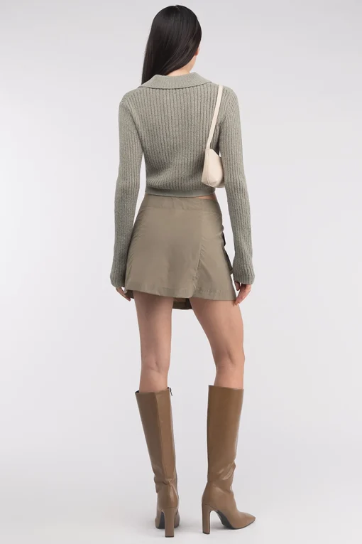 MINI NYLON CARGO SKIRT