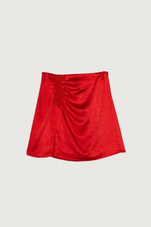 MINI SATIN SKIRT