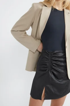 MINI SATIN SKIRT