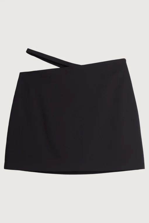 MINI SKIRT WITH CUTOUT WAIST