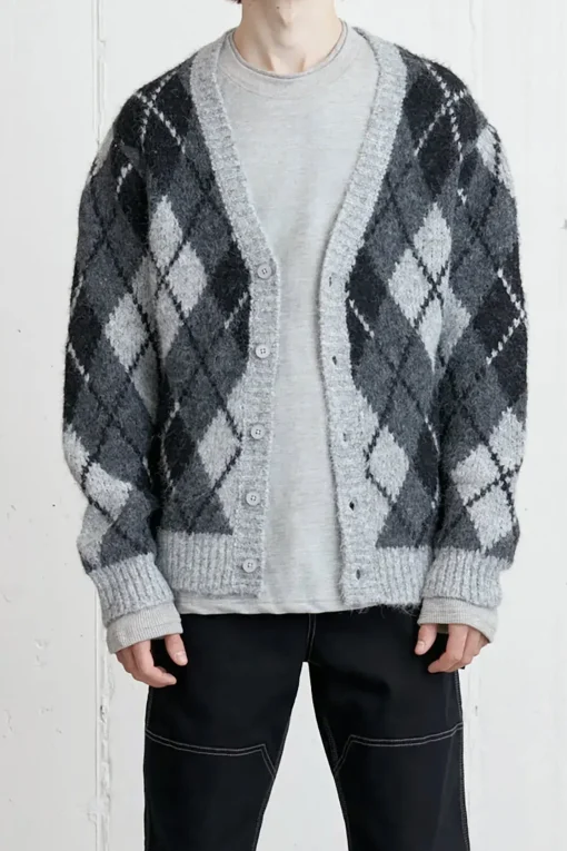 MOHAIR BUTTON UP CARDIGAN