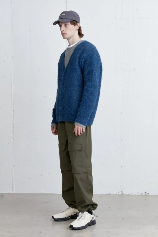 MOHAIR BUTTON UP CARDIGAN