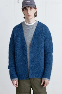 MOHAIR BUTTON UP CARDIGAN