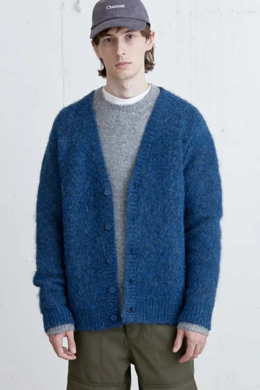 MOHAIR BUTTON UP CARDIGAN