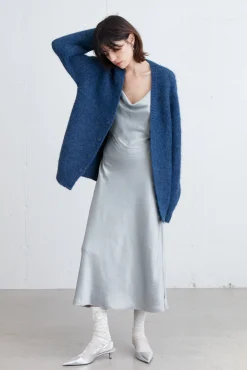 MOHAIR BUTTON UP CARDIGAN