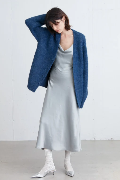 MOHAIR BUTTON UP CARDIGAN