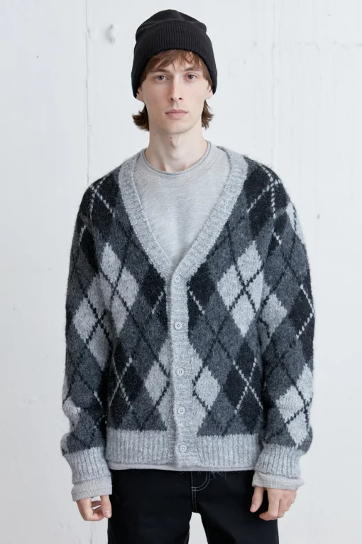 MOHAIR BUTTON UP CARDIGAN
