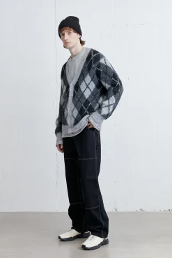 MOHAIR BUTTON UP CARDIGAN