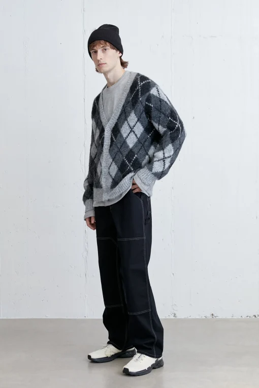 MOHAIR BUTTON UP CARDIGAN
