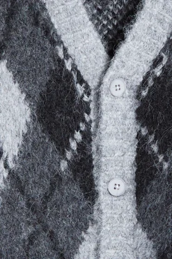 MOHAIR BUTTON UP CARDIGAN