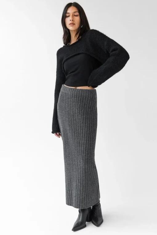 MOHAIR WOOL-BLEND BOLERO