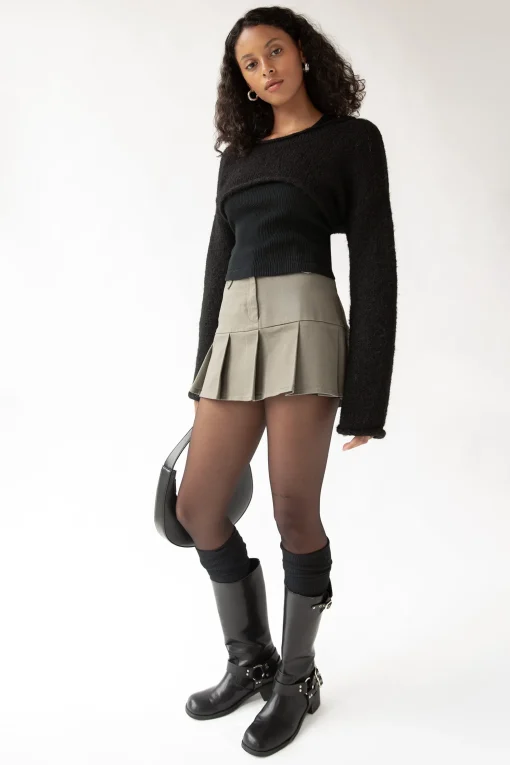 MOHAIR WOOL-BLEND BOLERO