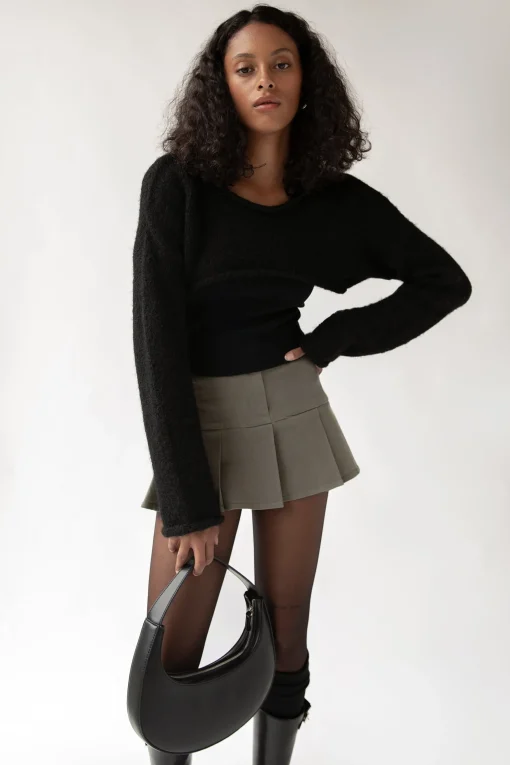 MOHAIR WOOL-BLEND BOLERO