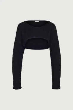 MOHAIR WOOL-BLEND BOLERO