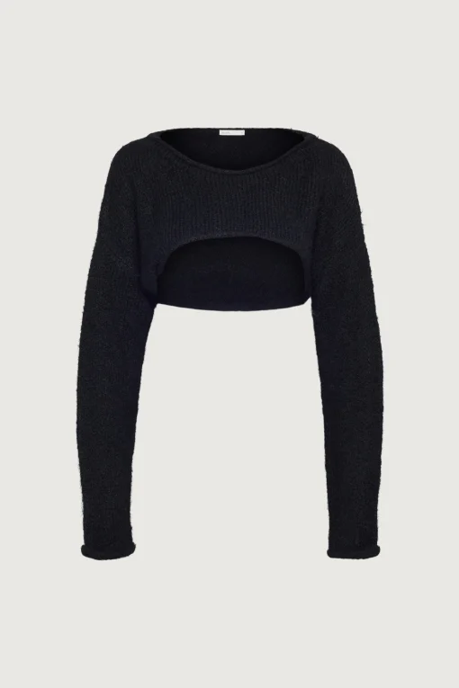 MOHAIR WOOL-BLEND BOLERO