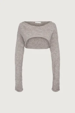 MOHAIR WOOL-BLEND BOLERO