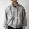 NYLON BOMBER WITH ZIP-OFF SLEEVES