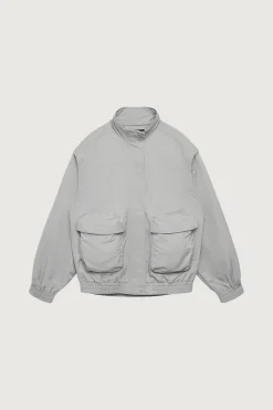 NYLON BOMBER WITH ZIP-OFF SLEEVES