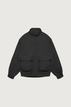 NYLON BOMBER WITH ZIP-OFF SLEEVES