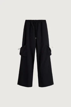 NYLON PANTS WITH RUCHED POCKETS