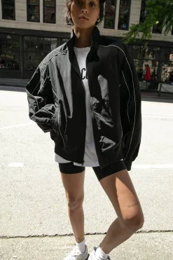 NYLON TRACK ZIP-UP JACKET