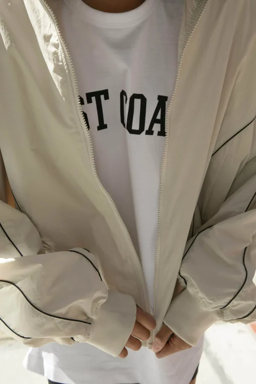 NYLON TRACK ZIP-UP JACKET